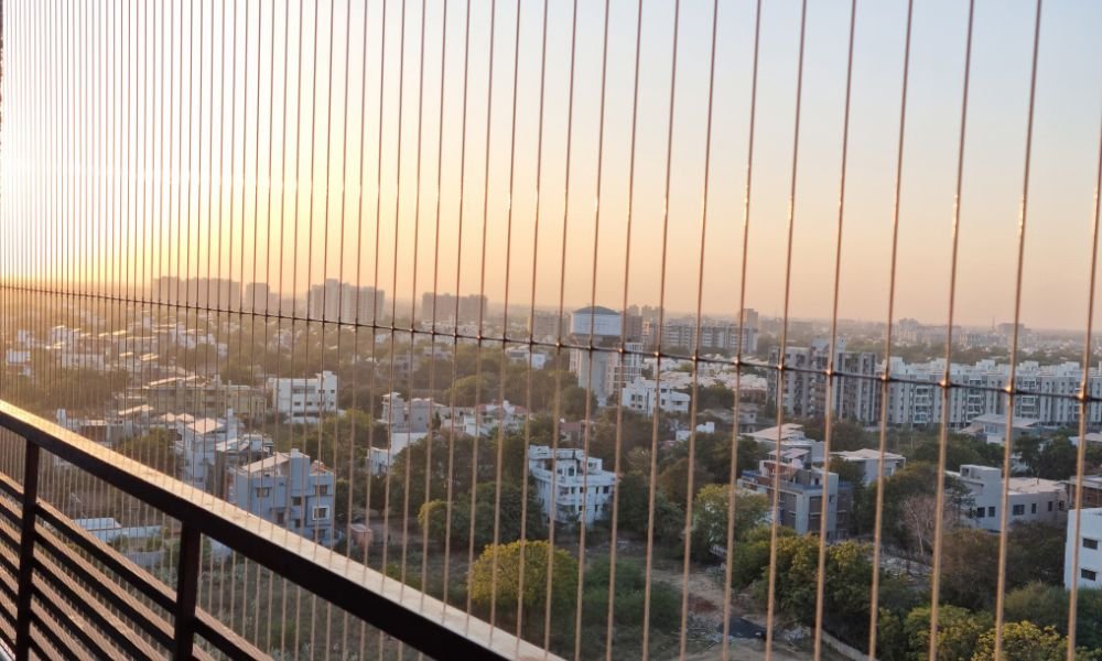 Premium invisible grills in Andhra Pradesh by Jashuva Safety Nets for balconies and windows
